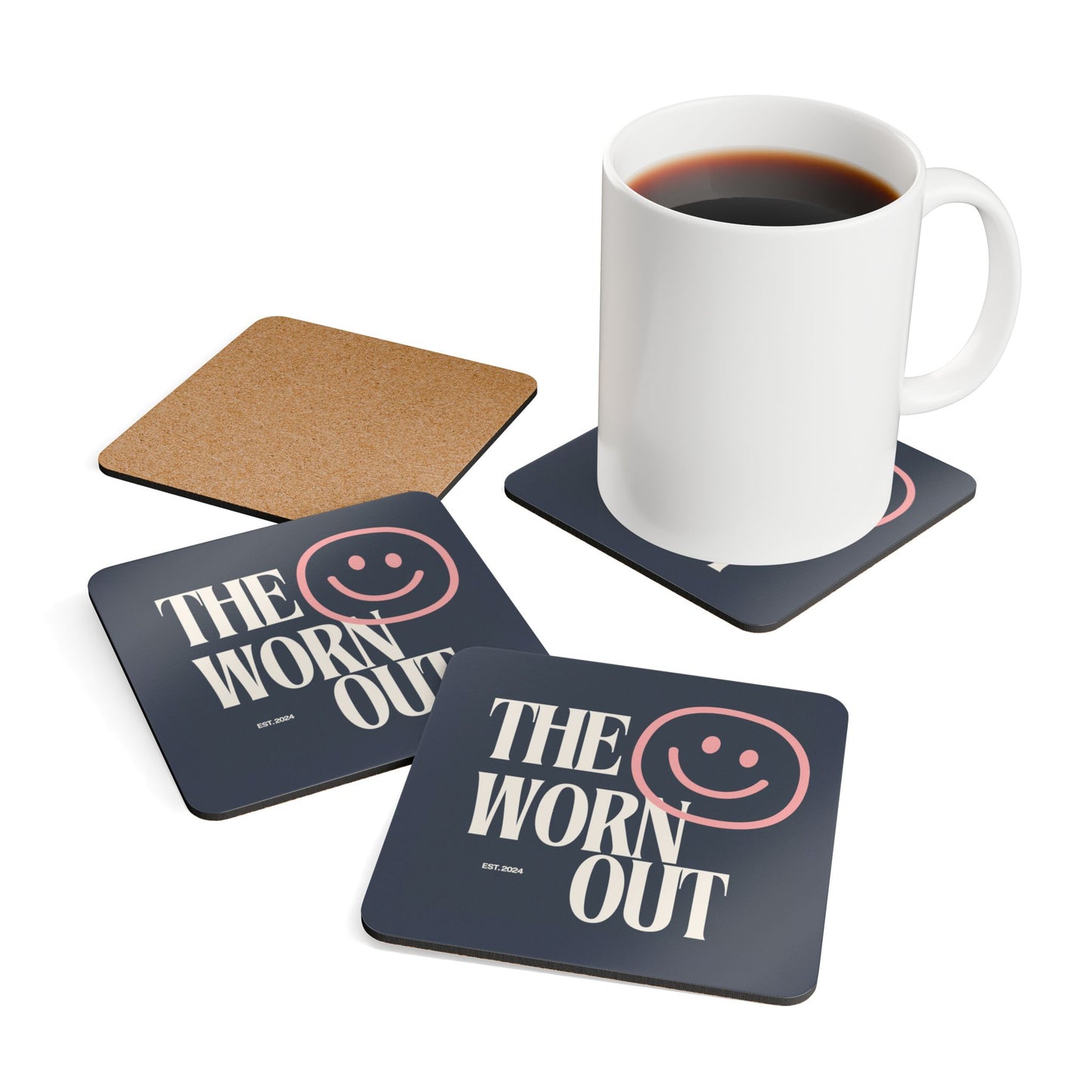 Worn Out Corkwood Coaster Set
