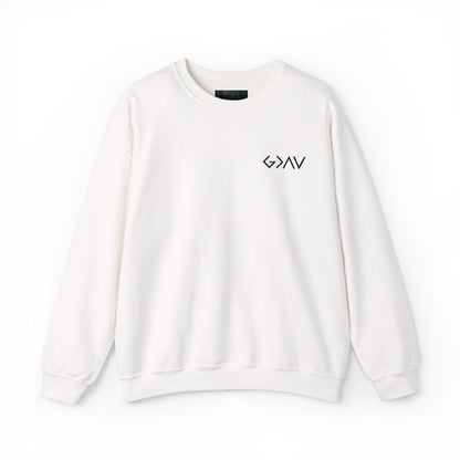 Embroidered God Is Greater Crewneck