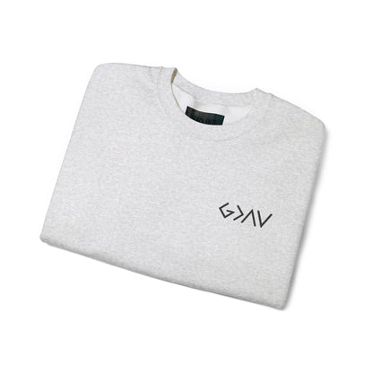 Embroidered God Is Greater Crewneck