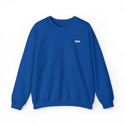 Embroidered 988 Crewneck