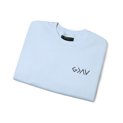 Embroidered God Is Greater Crewneck