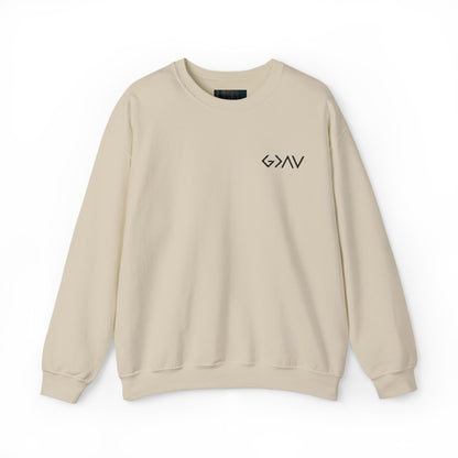 Embroidered God Is Greater Crewneck