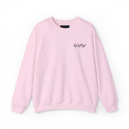 Embroidered God Is Greater Crewneck