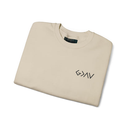 Embroidered God Is Greater Crewneck